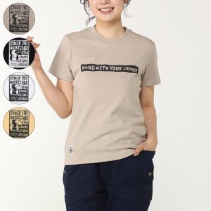 CHUMS チャムス Womens Wood Block Print T-Shirt ウィメンズ ウッドブロックプリントTシャツ アウトドア レディース 4カラー CH11-2369｜taiyosp-trip