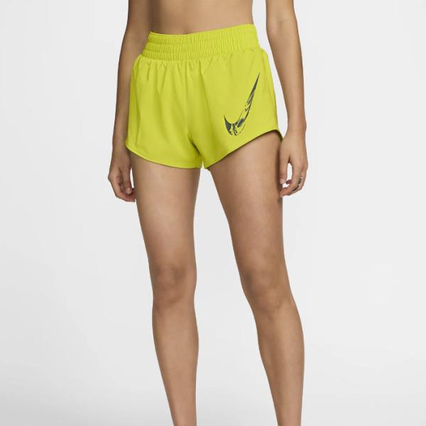 NIKE ナイキ ウィメンズ Dri-FIT ミッドライズ グラフィック ショートパンツ (インナー...