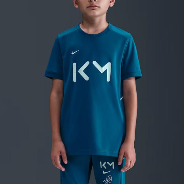 NIKE ナイキ プラクティス シャツ キリアン エムバペ アカデミー ジュニア グリーンアビス/イ...