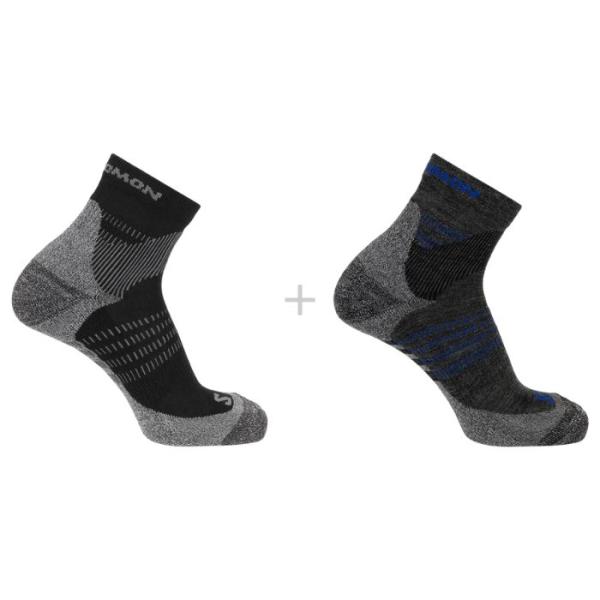 SALOMON サロモン スポーツソックス エックス ウルトラ アクセス クォーター 2パック メン...