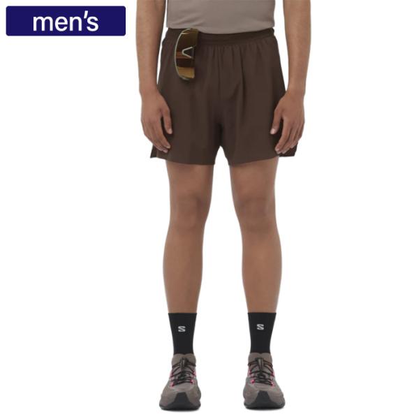 SALOMON サロモン パンツ SENSE AERO STOW 5 ショーツ メンズ Coffee...