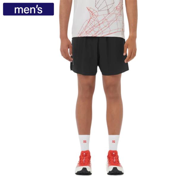 SALOMON サロモン パンツ SENSE AERO STOW 5 ショーツ メンズ DEEP B...
