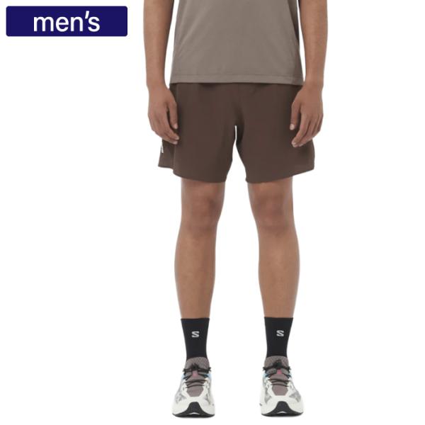 SALOMON サロモン パンツ SENSE AERO 7 ショーツ メンズ Coffee Bean...