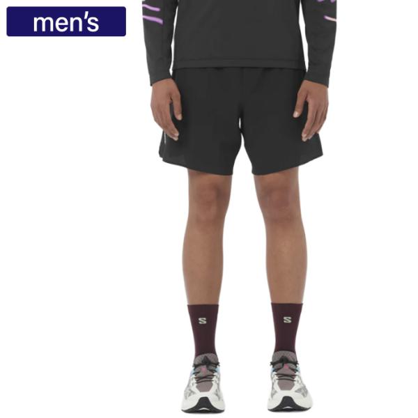 SALOMON サロモン パンツ SENSE AERO 7 ショーツ メンズ DEEP BLACK ...