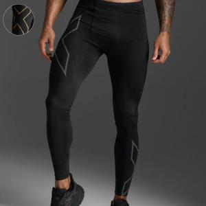 2XU ツータイムズユー 機能インナー MCSランコンプレッションタイツ メンズ 軽量 紫外線カット 疲労軽減 ランニング マラソン MA5305B