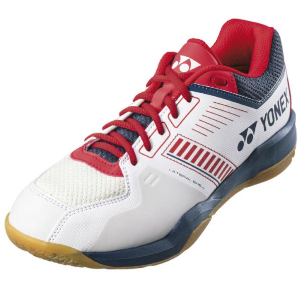 YONEX ヨネックス バドミントンシューズ パワークッションストライダーフロー 3E ホワイト／レ...
