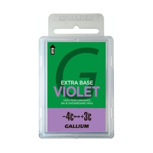 GALLIUM ガリウム EXTRA BASE VIOLET (100g) ホットワックス スキー・スノーボード用ベースワックス 雪温−４℃〜気温＋３℃ 100g SW2075｜taiyosp-trip