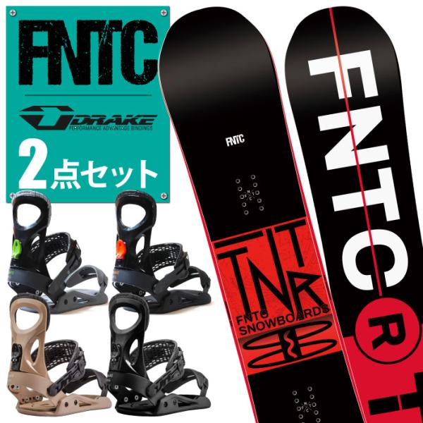 FNTC TNT R ティーエヌティーアール BLACK/RED スノーボード 2点セット 23-2...