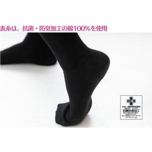 美脚 着圧ソックス 綿混 薄手 口ゴムゆったり...の詳細画像5