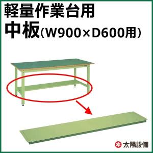 業務用 サカエ 作業台 軽量専用 中板 W900×D600用 グリーン SK-CKK-9060N【個人宅配送不可】｜taiyousetubi