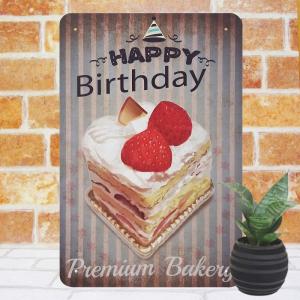 ブリキ看板k レトロ 誕生日ケーキ2 ハッピー...の詳細画像4