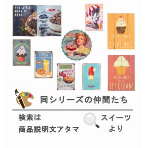 ブリキ看板k レトロ 誕生日ケーキ2 ハッピー...の詳細画像2