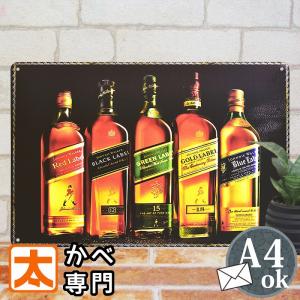 ブリキ看板 s ジョニーウォーカー スコッチウイスキー