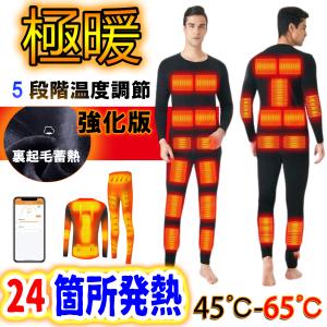 電熱インナー 日本製ヒーター 上下セットorトップスorパンツ選択可