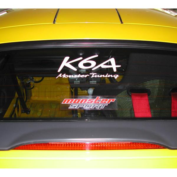 ステッカー「モンスタースポーツK6A Monster Tuning ステッカー/ホワイト（小）カッテ...