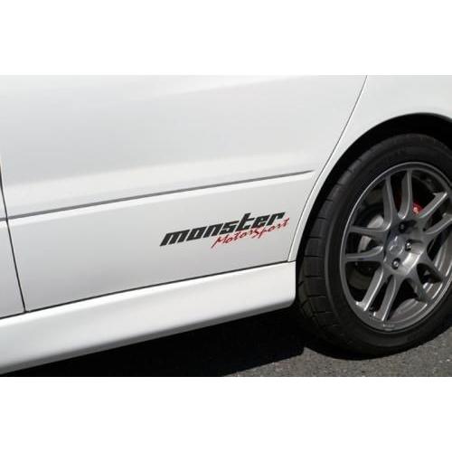 スズキ モンスタースポーツステッカー「モータースポーツステッカー（クリア×ガンメタ×レッド）」