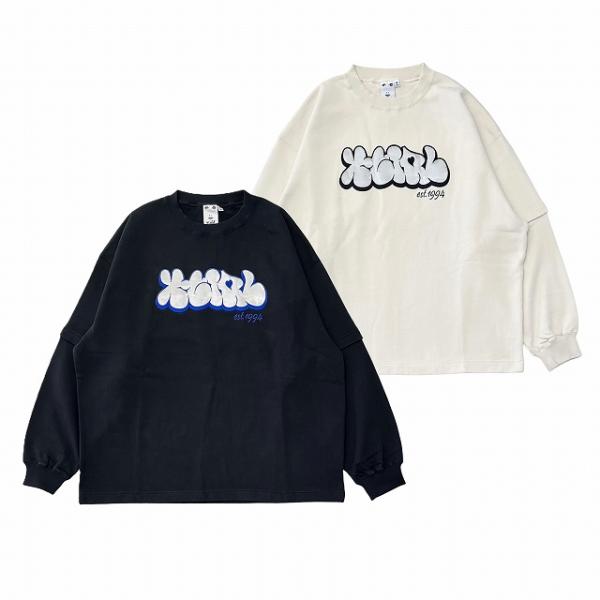 エックスガール スウェットトップス X-girl PLUMP LOGO LAYERED SWEAT ...