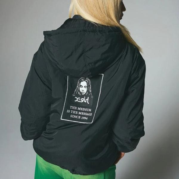 X-girl エックスガール アウター ジャンバー FACE PATCH REVERSIBLE JA...