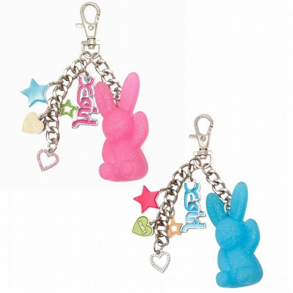 X-girl エックスガール キーホルダー キーチャーム GUMMY BUNNY COLORFUL ...