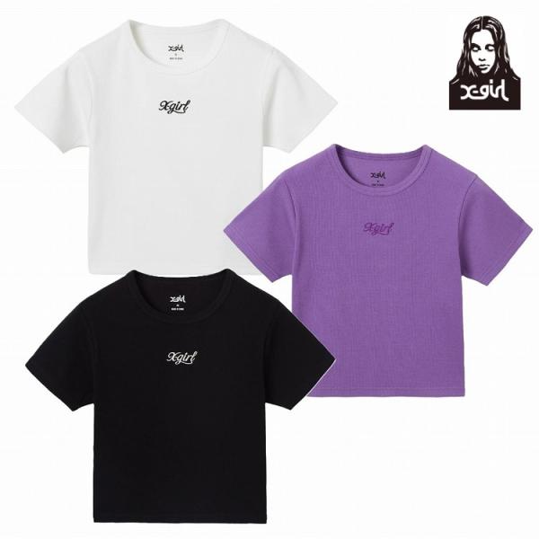 エックスガール Tシャツ レディース X-girl ONE POINT LOGO S/S BABY ...