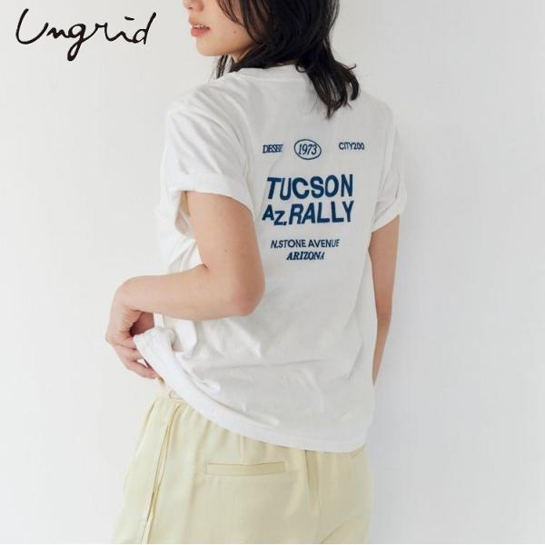 Ungrid アングリッド Tシャツ カラーエンブロイダリーTee レディース 半袖 1126227...