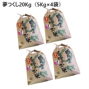 [ 夢つくし ]　[ 20kg (5kg×4袋) ]　令和４年産　福岡県産　農家直送　送料無料｜takachan-nouen