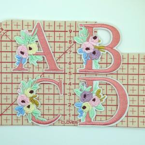 アイロンワッペン 刺繍 アップリケ イニシャル...の詳細画像1