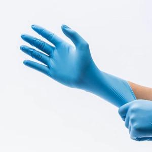 ニトリル手袋 ANTI-MICROBIAL 使い捨て 伸縮性 パウダーフリー