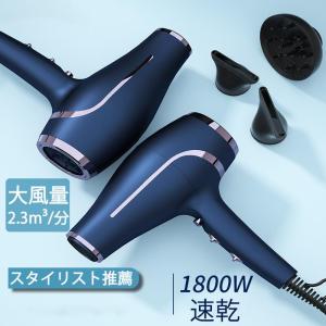 ドライヤー ヘアドライヤー 速乾 冷熱風 大風量 マイナスイオン 高級 軽量 静音 1800W 2段階風速 温度調整 過熱保護 人気 おしゃれ 美容家電 美髪 髪に優しい｜takacrabshopn