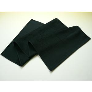 【訳ありB品】平地付フェイスタオル・黒(750...の詳細画像1