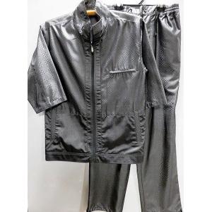 Drop Head  ジャガード５分袖前開き上下セット