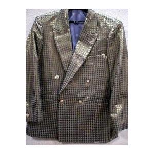 サイドベンツ　ラメ千鳥格子 ダブルステージ ジャケット サイドベンツ ラメ千鳥格子 ダブルステージ ジャケット : takafuku1915