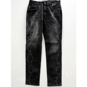 Be Ambition デニムブルゾン スカル＆パイソン柄プリント ビー