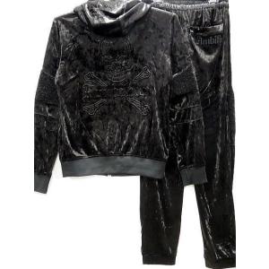 Be Ambition スカル＆パイソン柄 プリント ブラックデニムパンツ ビー