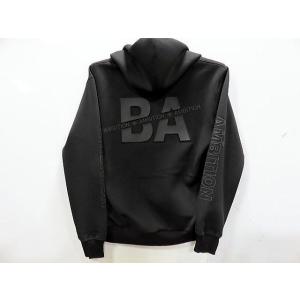 Be Ambition　ロゴエンボス＆ラバープリント 長袖パーカー　ビーアンビション