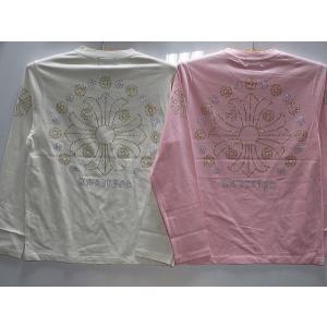 BE AMBITION 百合＆ロゴ エンボス パイソン柄生地 長袖ジップ