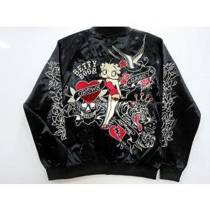 Ed Hardy × Betty Boop　リバーシブルスカジャン　エド ハーディー×ベティ