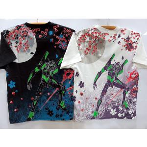 エヴァンゲリオンX錦コラボ 半袖Tシャツ 初号機 EVA ×NISHIKI