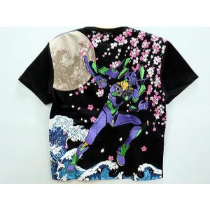 エヴァンゲリヲンＸ錦コラボ 半袖Ｔシャツ　荒波桜初号機　　EVA×NISHIKI