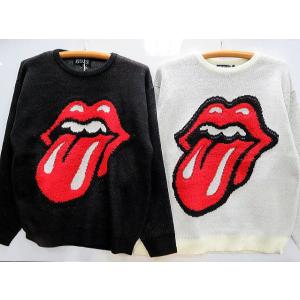 ROLLING STONES X JACKROSE ジャガードニットカーディガン ROLLING STONES X JACKROSE ジャガードニットカーディガン
