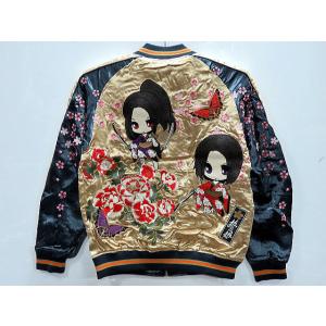 【美品】希少　抜刀娘　スカジャン　リバーシブル　XXL 抜刀娘 リバーシブル ムスメちゃんスカジャン 絡繰魂 : takafuku1915