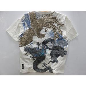 絡繰魂・粋 和柄 半袖Tシャツ 青龍白虎 カラクリ魂 : takafuku1915 