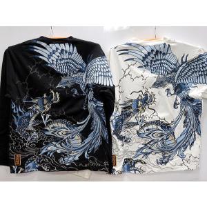 絡繰魂 青桜ブロック ジャガード 半袖Tシャツ カラクリ魂