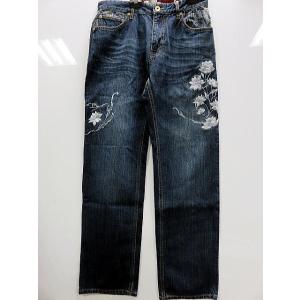 インフィニティー 和柄 デニムパンツ 龍桜刺繍 INFINITY