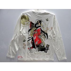 絡繰魂 和柄 抜刀娘 妃那 ボリュームネックZIPジャケット KARAKURI