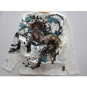 絡繰魂 青桜ブロック ジャガード 半袖Tシャツ カラクリ魂