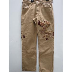 錦 和柄 デニムパンツ 流水 花刺繍 NISHIKI : takafuku1915 - 通販