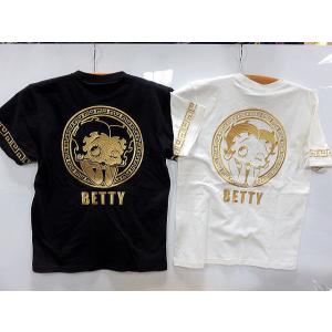 LOWBLOW KNUCKLE　X BETTY BOOP  ゴールデンベティ　半袖Tシャツ　 ローブ...