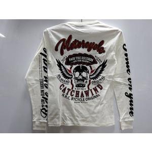 VANSON（バンソン） LOWBLOW KNUCKLE × 長袖Tシャツ スカルピストン