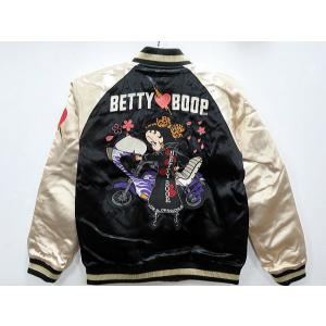 LOWBLOW KNUCKLE X BETTY BOOP M/C RIDE ベティーズバイク スカジャン